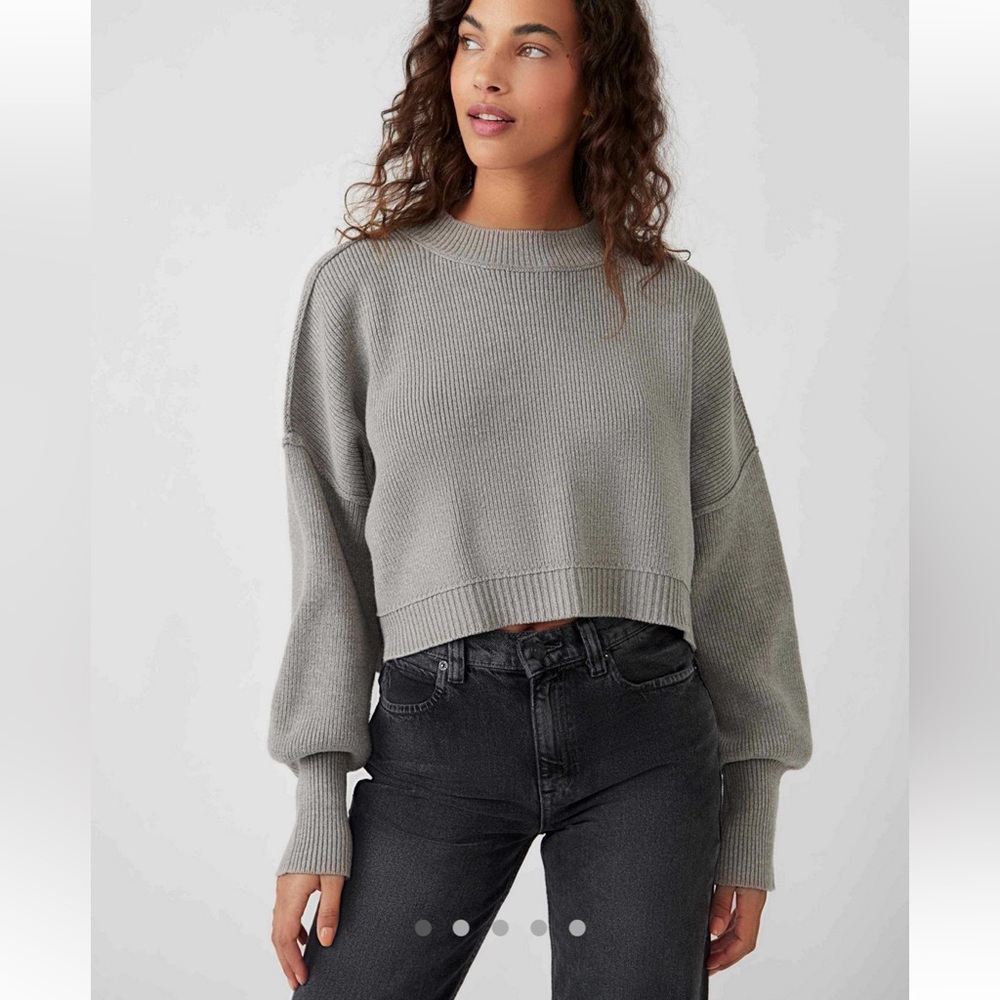 Free people easy street cropped sweater